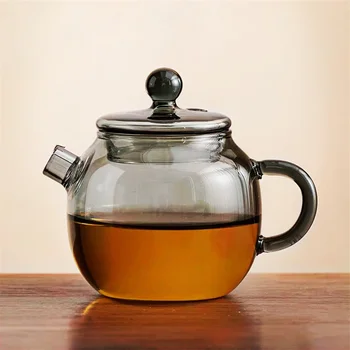 150ml de Preto, de Pequena Capacidade de Kung Fu de Vidro Bule de Chá, Utensílios de Chá de Ferramentas de Infusor de Chá de Teaware Chá da Tarde, Chá Pequeno Pote
