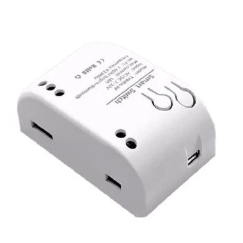 1CH RF Smart Switch 7-32V DC da C.A. wi-FI Tuya Controle Remoto 433 Interruptor de Luz 10A Rele Relé de Auto-Bloqueio do dispositivo de Intertravamento de Avanço
