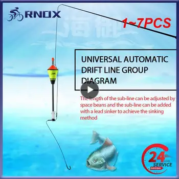 1~7PCS Automático Portátil Iluminar Bóia de Pesca de Pesca Acessórios Rápido Pesca Artefato de Pesca Float Bobber Conjunto