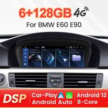 2023 Novo 6G+128G Android 12 Car Multimedia Player Para o BMW Série 5 E60 E61 E63 E64 E90 E91 E92 DSP 4G LTE, wi-Fi Para Carpaly Auto