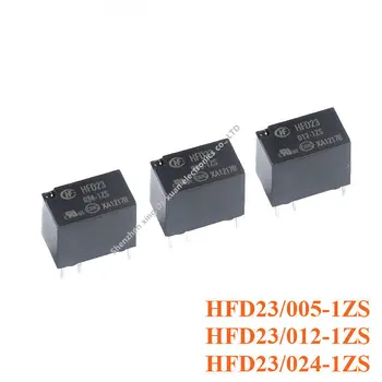 2pcs de Retransmissão HFD23/024-1ZS HFD23/012-1ZS HFD23/005-1ZS DC24V 12V 5V 6 pinos HFD23 Ultra Pequeno Altamente Sensíveis Relés