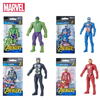 4pcs/define Vingadores da Marvel Super Hero Brinquedos Hulk Capitão América o Homem de Ferro, Thor Figura de Ação Brinquedos Bonecas de Presente de Aniversário para Criança