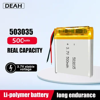 503035 500mAh 3.7 V bateria Recarregável de Polímero de Lítio de Bateria Lipo Células Para MP3 MP4, GPS, Bluetooth, Fone de ouvido alto-Falante Câmera do Banco do Poder