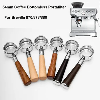 54mm Café Abismo Portafilter para Breville 870/878/880 Barista Série com 2 Xícara de Filtro Cesto de Substituição de Máquina de café Expresso