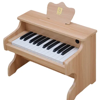 Aa Qiaowa de Madeira Pouco de Piano Padrão Crianças Teclado Eletrônico Pode Jogar de Presente de Aniversário