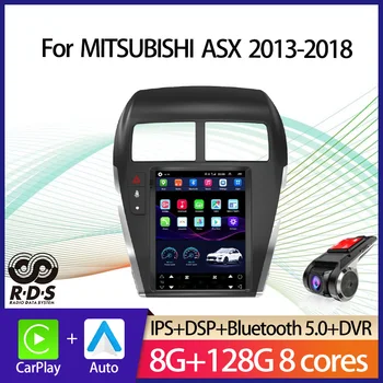 Android Tesla Estilo de Carro de Navegação GPS Para MITSUBISHI ASX 2013-2018 Auto-Rádio Estéreo Leitor Multimédia Com a BT, WiFi Espelho
