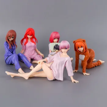 Anime Novo Nakano Ichika Nino Miku Yotsuba Itsuki Pijama A Quintessência De Quíntuplos Figura De Ação Do Modelo De Brinquedos Boneca De Presente