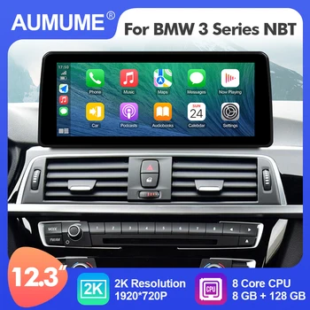 AUMUME de 12,3 Polegadas Android 12 de Rádio de Carro Para o BMW Série 3 F30 F31 F33 2013-2016 Leitor Multimédia Carplay 4G 2 Din