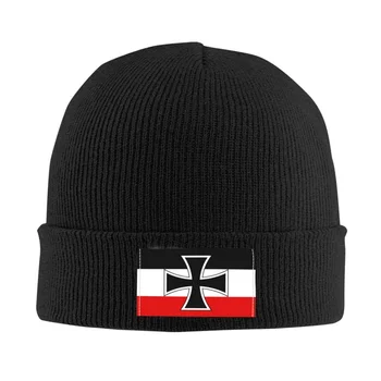 Bandeira Do Império alemão Bonnet Chapéus de Hip Hop de Malha Chapéu Para Homens, Mulheres Inverno Quente bandeira Nacional Skullies Beanies Caps