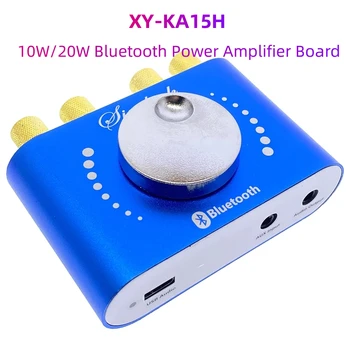 Bluetooth 5.0 10W/15W/20W Amplificador de Potência Estéreo do Conselho Móvel de Controle de APLICATIVO da C.C. 12V/24V Poder Elevado Módulo Digital XY-KA15H