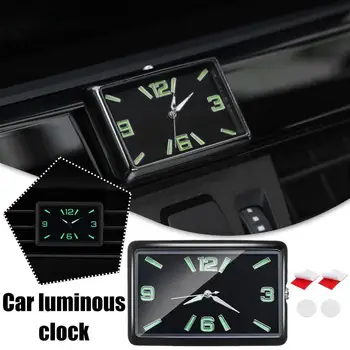 Carro Relógio do Automóvel Internas de Pau-Mini Digital Automático do Relógio de Carro, Relógio de Ornamentos Relógio de Acessórios de Moda de Quartzo B1F5