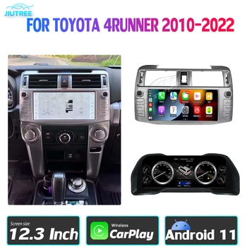 Carro Rádio Android 11 Auto de HD LCD Para Toyota 4Runner 2009-2019 GPS de Navegação Multimédia player e o CockPit do Velocímetro LCD