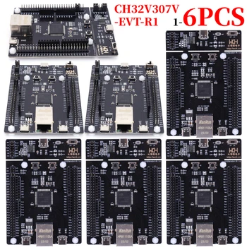 CH32V307V-EVT-R1 CH32V307 Placa de Avaliação RISC-V MCU Bordo Hab-link HAB RISC-V conselho de desenvolvimento 8 portas UART