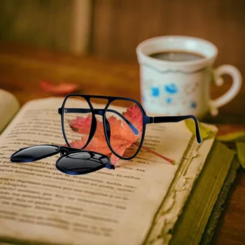 Clipe Em Óculos De Sol Para Homens Mulheres Óculos De Lente Polarizada Irregular De Acetato De Óculos De Armação De Moda Verão Fora De Decoração