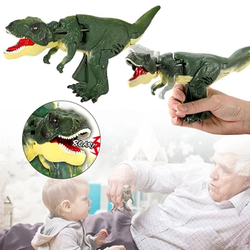 Crianças de Descompressão Dinossauro de Brinquedo Criativo Mão-operado Telescópica com Mola de Balanço de Dinossauro Fidget Brinquedos Presentes de Natal para Crianças