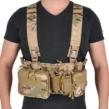 CS Correspondência Wargame TCM Peito de Equipamento de Airsoft Colete Tático Militar Gear Pack Revista Bolsa Estojo Molle Sistema de Cintura Homens de Nylon Swat