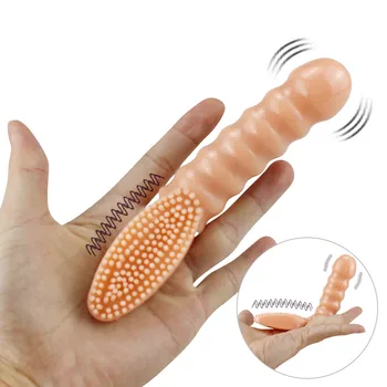 Dedo Vibradores Brinquedo Do Sexo Para A Mulher Estimulação Do Clitóris Escova De Dedo De Luva Dildo Vibrando Ponto G Massager Adulto Do Sexo Loja