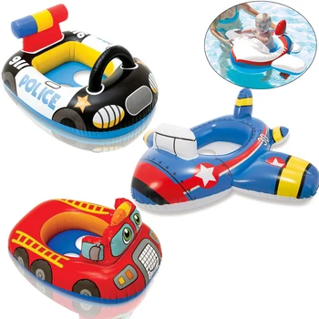 Garoto Anel De Natação De Piscina De Verão Bebê Flutuar Carro Em Forma De Círculo Piscina De Água Divertido Assento Barco Piscina Brinquedo Para A Criança