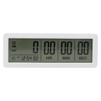 Grandes Digital de Contagem regressiva de Dias Timer Relógio - 999 Dias a Contagem regressiva do Relógio Temporizador para a conclusão do curso de Laboratório de Cozinha (Branco)