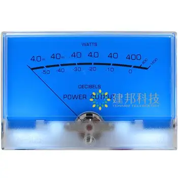 Lago azul Medidor VU DB Nível de Cabeçalho de Áudio pré-amplificador Amplificador de Potência de luz de fundo do Chassi