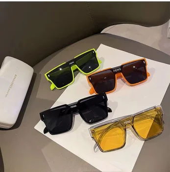 Marca de luxo Designer Grande Moldura Quadrada de Óculos de sol das Mulheres Para Homens, Senhoras Sexy Clássico Óculos de Sol Elegante Tendência de Óculos UV400