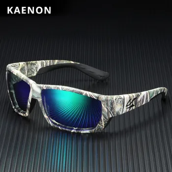 Marca KAENON Homens Óculos de sol Polarizados Quadrado Clássico Designer de Condução TR90 o Óculos de Ciclismo Camping Caminhadas de Golfe de Óculos de Sol UV400