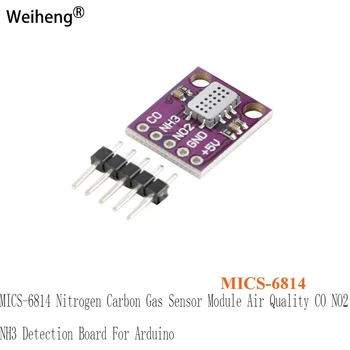 MICROFONES-6814 de Nitrogênio do Gás carbônico Módulo Sensor de Qualidade do Ar CO NO2 NH3 Detecção da Placa De Arduino