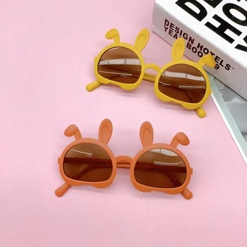 moda coreana nova versão para crianças óculos de sol Individualizada prova de raios UV bebê sol, sombreamento óculos com forma côncava