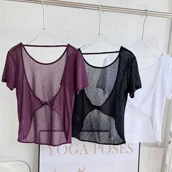 Mulheres Tanque Tops de Treino de roupas Esportivas Para as Mulheres Ginásio T-shirt do Aberto Yoga Esporte de alto Blusas Mulher de Fitness Camisa Feminina Jersey