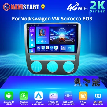 NAVISTART 2K 2000*1200 Android Rádio do Carro da Volkswagen VW Scirocco EOS 2009-2016 Multimídia Vídeo Player Estéreo GPS de Navegação
