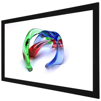 Nova de 150 polegadas 16:9, 4K Ultra HD Home Theater Quadro Fixo sem Fronteiras Projetor Tela de Tecido Transparente Frontal de Projecção Ecrã