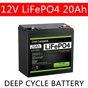 Novo 12V 20Ah LiFePo4 Bateria,para a Criança Scooters Barco a Motor, bateria Recarregável de 12V Fosfato do Ferro do Lítio da Bateria Built-in BMS