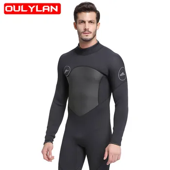 Novo Neoprene 1,5 mm de Roupa para Homens, Uma Peça de traje de Mergulho Natação Surfar de Caiaque, Snorkeling Vestuário de Desporto, roupa de mergulho Equipamentos de