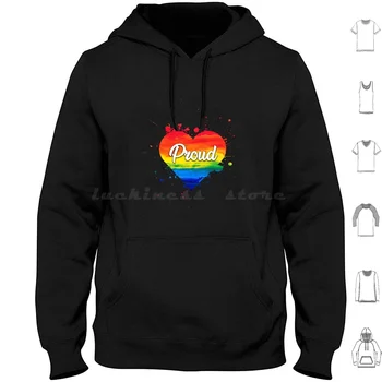 Orgulhoso ( Fundo Preto ) Camisas De Manga Longa Arco-Íris Do Amor Do Coração De Orgulho Orgulho Gay Amor É O Amor De Cotação De Cor Cores