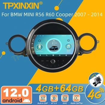 Para BMW MINI R56 R60 Cooper 2007 - 2014 Android auto-Rádio 2Din Receptor Estéreo Autoradio Player Multimídia GPS Navi Unidade de Cabeça