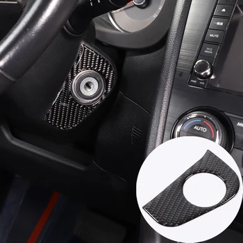 Para Subaru Forester 2013-2018 Macio Da Fibra Do Carbono Do Carro Interruptor De Ignição Etiqueta Auto Acessórios De Decoração