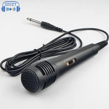Profissional com Fio Microfone Dinâmico Vocal Microfone para Karaokê Gravação de 6,35 mm /3,5 mm Tubo de Voz