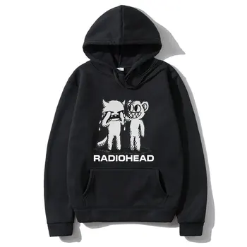 Radiohead-Sudadera con capucha para hombre y mujer, ropa de calle con estampado de banda de Rock, Indie, Punk, jersey de chándal d