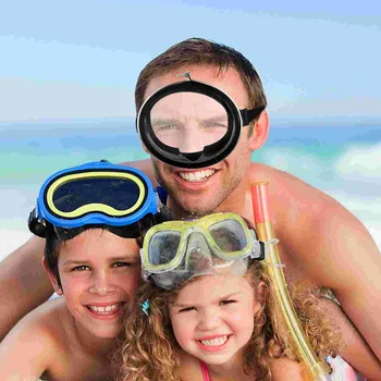 Silicone Mulheres Anti-nevoeiro mergulho Livre Óculos Simples Ferramenta Oval Óculos de Usar Máscara