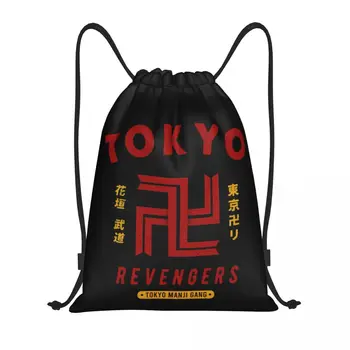 Tóquio Revengers Takemichi Cordão Mochila Mulheres De Desporto Do Ginásio Sackpack Portátil Anime Mangá Tokyo Manji Gangue De Formação Saco Saco