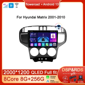 Unidade de cabeçote de Auto Android Rádio do Carro Para Hyundai Matrix 2001 2002-2010 Leitor Multimédia Carplay de Navegação GPS wi-FI Estéreo DVD 2DIN