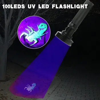 UV Lanterna de luz Negra Luzes UV , 100LED 21/12/9leds LED Blacklight Urina de animais de Estimação Detector Para Cão/Gato Urina,Seca, Manchas,Cama Erro