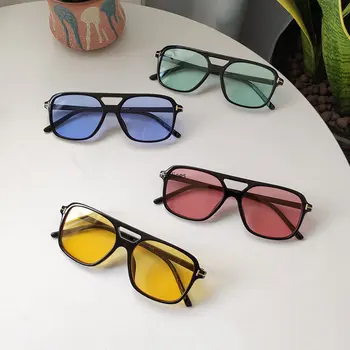 Vintage Retro-Piloto de Óculos de sol para Homens, Mulheres de grandes dimensões Óculos de sol Lentes Coloridas Gradiente de Óculos Masculino de Condução Óculos Gafas UV