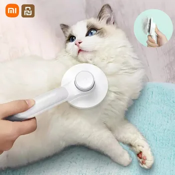 Xiaomi Animal De Estimação De Auto-Limpeza Rasqueadeira Escova Do Gato Cão Penteie O Cabelo Remove O Pêlo Emaranhado De Cabelo Pente De Massagens Partículas De Pet Pente