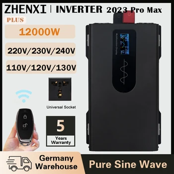 ZHENXI Controlador Remoto 12000W 10000W 6000W 5000W Pura da Onda de Seno 12/24/48/72V DC Para AC 110V/120V/220V/230V Fr Bateria Lifepo4